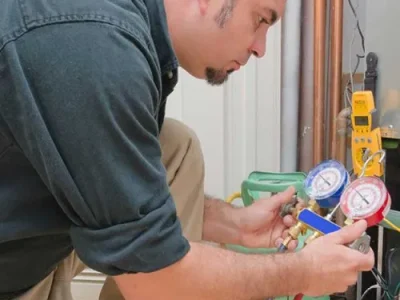 Refrigerator service gas filling